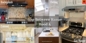 gap between range hood and backsplash gas cooktop cabinet ceiling wall